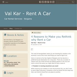 4 Reasons to Make you Rethink why Rent a Car