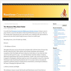 Rootless Cosmopolitan – By Tony Karon
