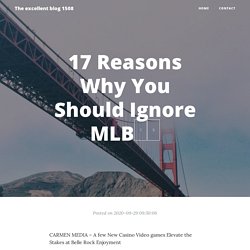 17 Reasons Why You Should Ignore MLB중계
