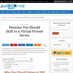 Reasons You Should Shift to a Virtual Private Server