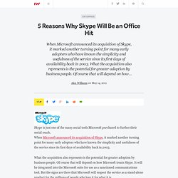 5 Reasons Why Skype Will Be an Office Hit