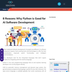 8 Reasons Why Python is Good for AI Software Development