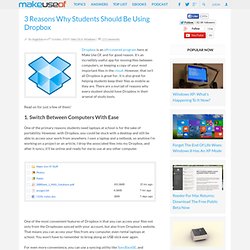 3 Reasons Why Students Should Be Using Dropbox