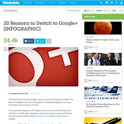 20 Reasons to Switch to Google+ [INFOGRAPHIC]