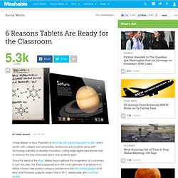 6 Reasons Tablets Are Ready for the Classroom