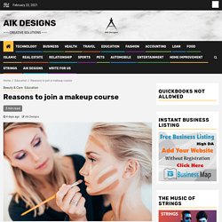 Reasons to join a makeup course