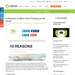 10 Reasons to Move Your Training to the Cloud