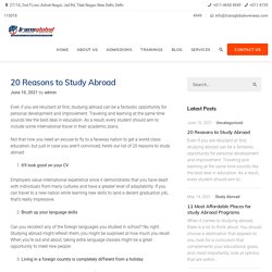 20 Reasons to Study Abroad - Transglobal overseas