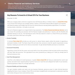Key Reasons To Invest In A Virtual CFO For Your Business