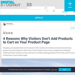 4 Reasons Why Visitors Don’t Add Products to Cart on Your Product Page
