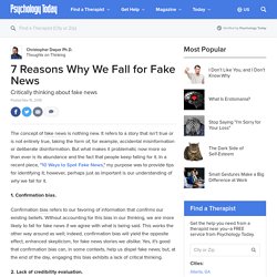 7 Reasons Why We Fall for Fake News