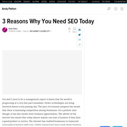 3 Reasons Why You Need SEO Today