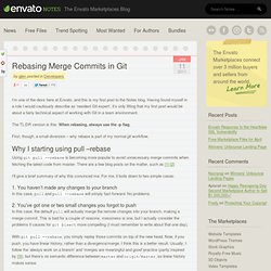 Rebasing Merge Commits in Git