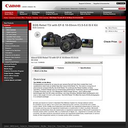 EOS Rebel T3i with EF-S 18-55mm f/3.5-5.6 IS Kit - Canon Canada Inc.
