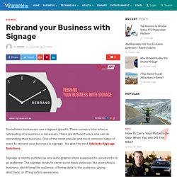 Rebrand your Business with Signage