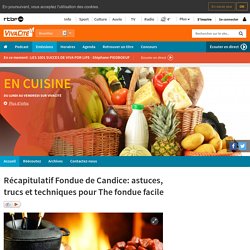 Récapitulatif Fondue de Candice: astuces, trucs et techniques pour The fondue facile