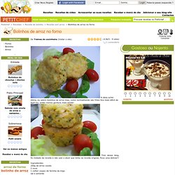 Receita Bolinhos de arroz no forno de Trainee de cozinheira - Petit Chef