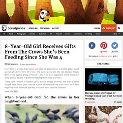 8-Year-Old Girl Receives Gifts From The Crows She’s Been Feeding Since She Was 4
