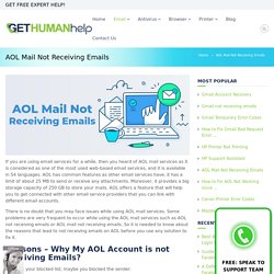AOL Mail Not Receiving Emails iPhone