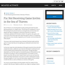 Fix: Not Receiving Game Invites in the Sea of Thieves – McAfee Activate