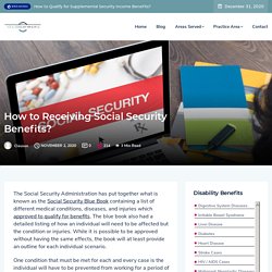 How to Receiving Social Security Benefits