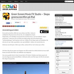 Recension av Green Screen Movie FX Studio - Skapa greenscreenfilm på iPad