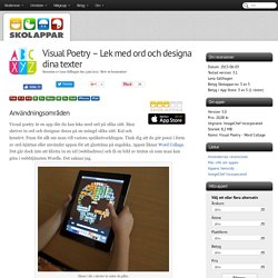 Recension av Visual Poetry - Lek med ord och designa dina texter