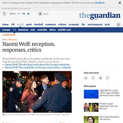 Naomi Wolf: reception, responses, critics
