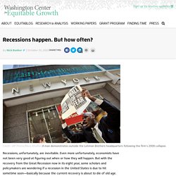 Recessions happen, but how often?