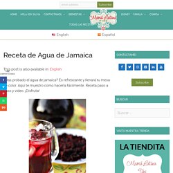 Receta de Agua de Jamaica