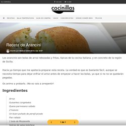 Receta de Arancini - Cocinillas