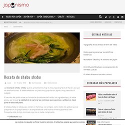 Receta de shabu shabu » Japonismo