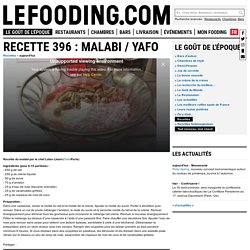 Recette 396 : Malabi / Yafo