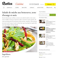 Recette de salade de mâche, betterave, carotte et orange