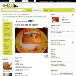 Recette de Cake orange-chocolat