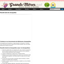 Recette facile de chouquettes - Cuisine de France Grands-mères