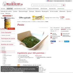Pesto - Recette de cuisine illustrée