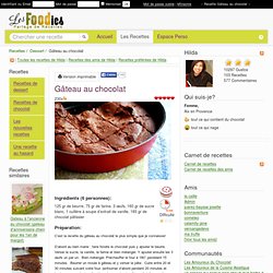 Recette de Gâteau au chocolat