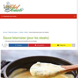 La recette facile de sauce béarnaise (pour les steaks)!