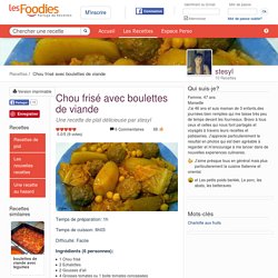 Recette de Chou frisé avec boulettes de viande