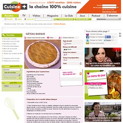Recette Gâteau Basque