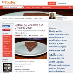 Recette de Gâteau Au Chocolat & A L'Huile D'Olive