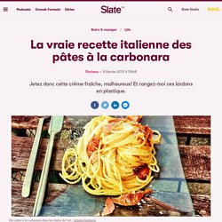 La vraie recette italienne des pâtes à la carbonara