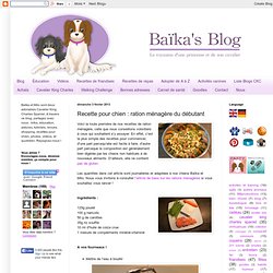Baïka's blog: Recette pour chien : ration ménagère du débutant