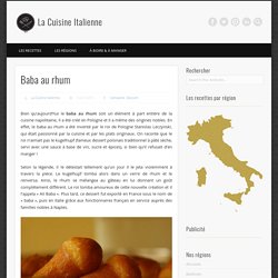 Recette baba au rhum napolitain - Recette de la Cuisine Italienne