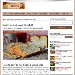 Recette pain de mie suédois (Limpa Bröd)
