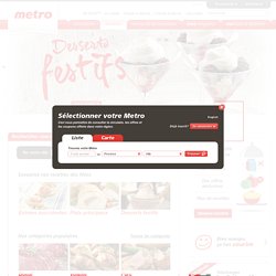 Recettes Metro : une recette gourmande pour toutes les occasions