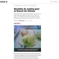 Recettes de cuisine pour le Nouvel An Chinois: Idées de plats, repas porte-bonheurs Chinois, de fêtes