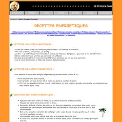 Recettes énergétiques