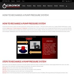 How to Recharge Pump Pressure System - Recharge Hydraulic System